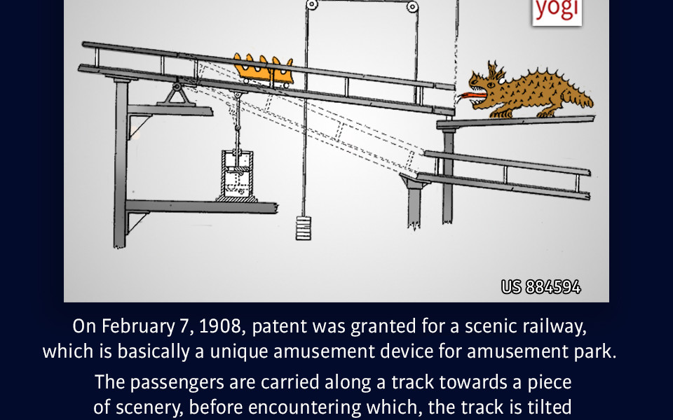 This Day In Patent History On February 7 1908 Patent Was Granted For A Scenic Railway Which