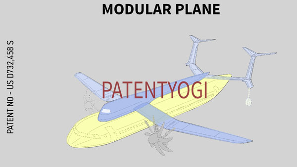 PatentYogi_US D732,458 S _Modular Plane