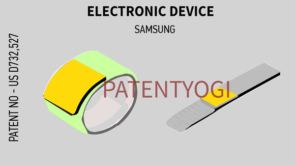 PatentYogi_US D732,527 B2_Electronic device