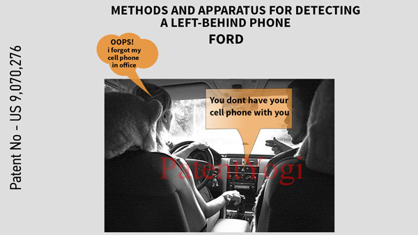 PatentYogi_US 9070276_METHODS AND APPARATUS FOR DETECTING A LEFT-BEHIND PHONE