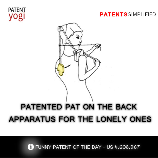 Funny Patent - Pat on the back apparatus