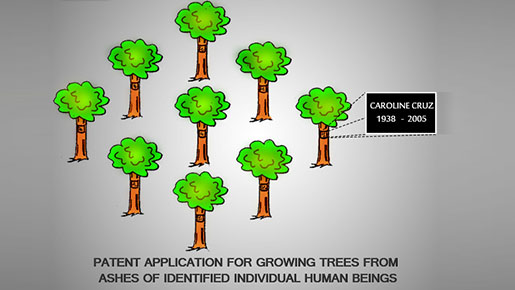 #CreepyIP No. 29 – Creepy Patent application for growing trees from ashes of identified individual human beings