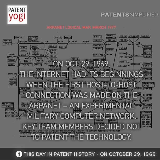 PatentYogi_the-Internet-had-its-beginnings-when-the-first-host-to-host-connection-was-made-on-the-Arpanet-–-an-experimental-military-computer-network