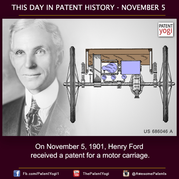 PatentYogi-On-November-5-1901-Henry-Ford-received-a-patent-for-a-motor-carriage