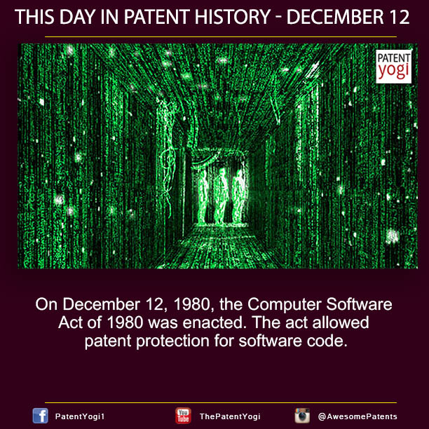 Patentyogi_On December 12, 1980, the Computer Software Act of 1980 was enacted