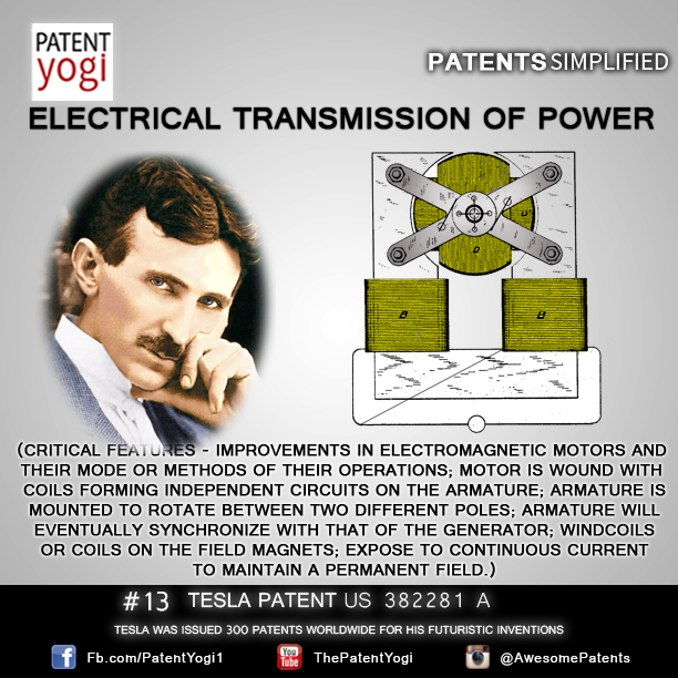 PatentYogi_TeslaPatent_13_Electrical Transmission of Power