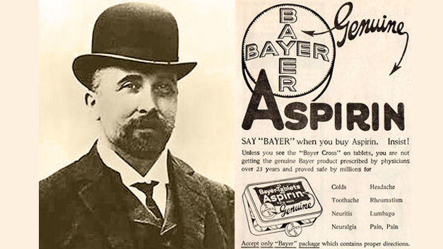 This Day in Patent History - On February 27, 1900, Felix Hoffman patented acetyl salicylic acid aka aspirin - Patent Yogi LLC