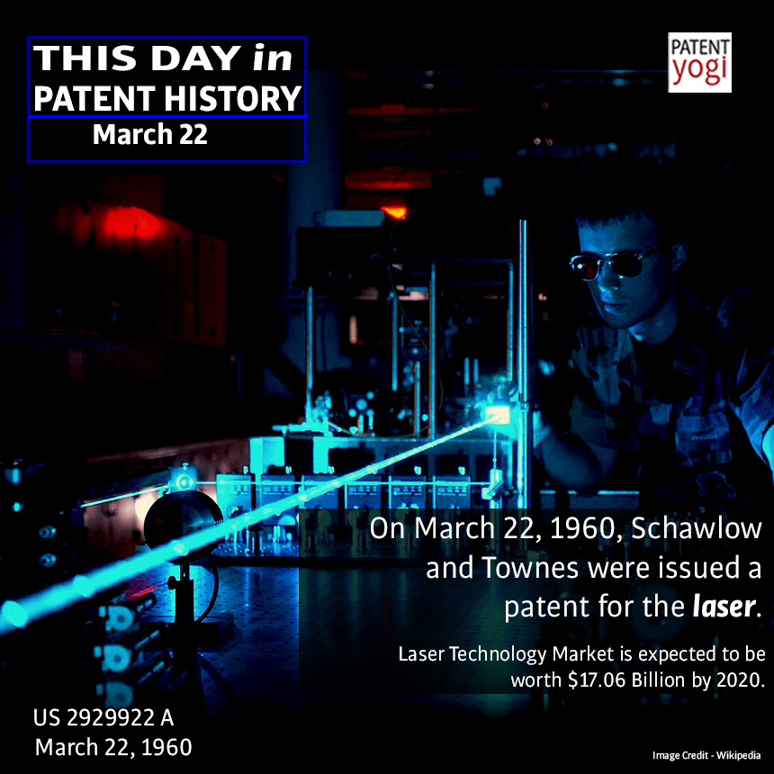 This Day in Patent History - On March 22, 1960, Schawlow and ...