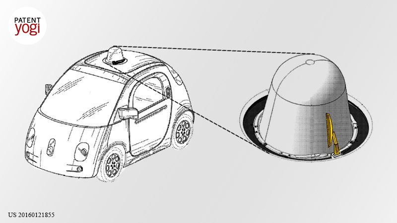 PatentYogi Google's self-driving car will self-clean itself