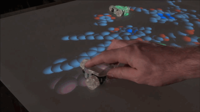 A similar robot moving on touchscreen - Image Credit: Fast Company