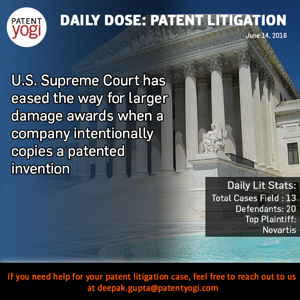 PatentYogi_DailyDose- Patent Litigation_June 14_1
