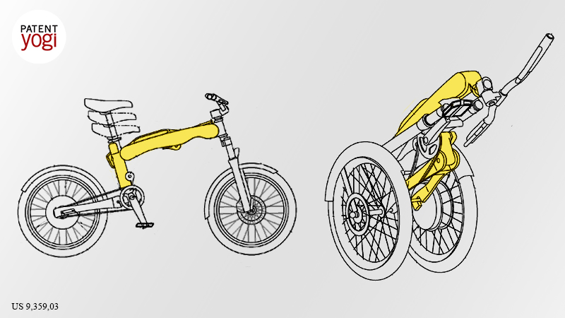 PatentYogi_Ford patents a cool foldable electric bike