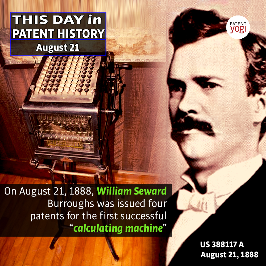 This calculating machine eased the monotony of clerical work - This Day in Patent History - Patent Yogi LLC